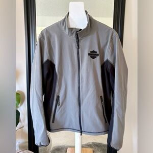 HARLEY DAVIDSON Gray Lined Lightweight Jacket